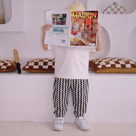 Zigzag Barrel Pants