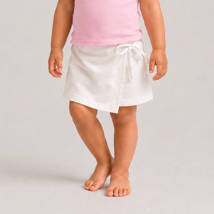 Pinch Skort - White