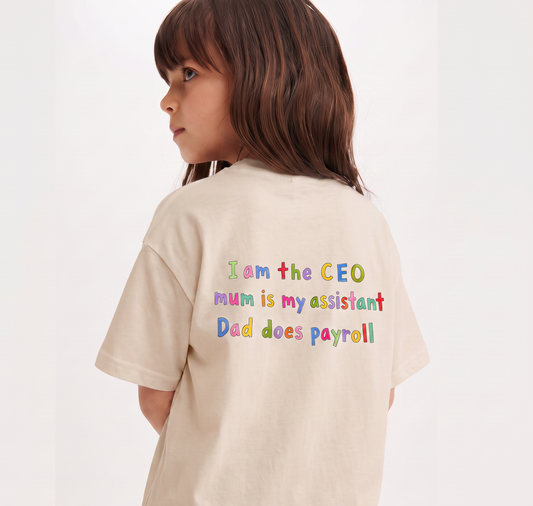 CEO Boxy Tee - Beige